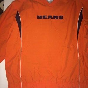 NFL Chicago Bears Windbreaker pullover Orange 2XL